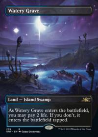 Watery Grave (Borderless) (278) - Unfinity (Collector Cards)