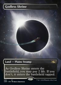 Godless Shrine (Borderless) (282) - Unfinity (Collector Cards)