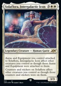 Solaflora, Intergalactic Icon (Galaxy Foil) (313) - Unfinity (Collector Cards)