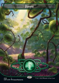 Forest (Galaxy Foil) (490) - Unfinity (Collector Cards)
