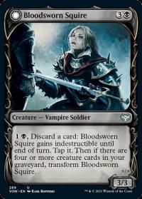 Bloodsworn Squire (Showcase) - Innistrad: Crimson Vow (Collector Cards)