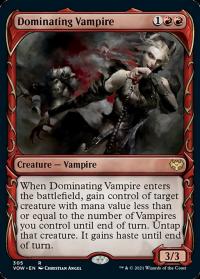 Dominating Vampire (Showcase) - Innistrad: Crimson Vow (Collector Cards)