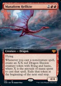 Manaform Hellkite (Extended Art) - Innistrad: Crimson Vow (Collector Cards)