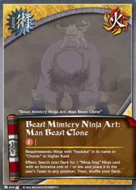 Beast Mimicry Ninja Art: Man Beast Clone - Broken Promise
