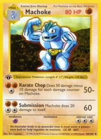 Machoke (34) (Shadowless) - Base Set 1 Unl. Shadowless