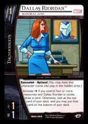 Dallas Riordan, Mayoral Aide - The Avengers