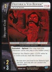 Friedrich Von Roehm, Black Rook - The X-Men